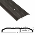 NGP 424EDKB 1/2" Saddle Threshold, Dark Bronze Finish