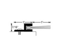 Hager 801S Door Sweep Nylon Brush  1"x7/16"