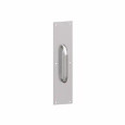 Hager 33G Square Corner Pull Plate - 3/4" Round Pull, 0.05 Gauge