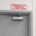 RCI BC2M Building Code Access Instructions Sign - Clear Mylar 13" x 4"