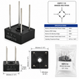 RCI 10R1 Bridge Rectifier with 6" Shrink-Connect Leads for Electric Strike Power Conversion