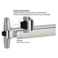 Von Duprin 33A-3ft Grooved Case Narrow Stile Rim Exit Device for 36" Doors, Grade 1