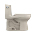 TOTO UltraMax One-Piece Elongated Toilet in Sedona Beige – Side Profile View showing trapway and seat height