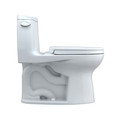 TOTO UltraMax One-Piece Elongated Toilet in Colonial White – Side Profile View showing trapway and seat height