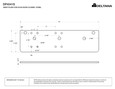 Deltana Deltana DP4041P Drop Plate for DC40 Door Closer - Parallel Arm Installation DEL-DP4041P
