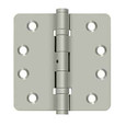 Deltana Deltana DSB4R4NB 4" x 4" x 1/4" Radius Hinges, Ball Bearings, NRP, Solid Brass (Pair) DEL-DSB4R4NB
