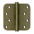Deltana Deltana DSB4R5-RZ 4" x 4" x 5/8" Radius Hinges, Zig-Zag (Pair) DEL-DSB4R5-RZ