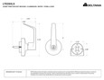 Deltana Deltana LTED80LS Lever Trim for Exit Device 80 Entry Function DEL-LTED80LS