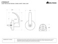 Deltana Deltana LTED60LST Lever Trim for Exit Device 60 Storeroom Function DEL-LTED60LST