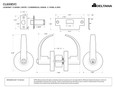 Deltana Deltana CL600EVC Commercial Entry Standard Grade 2, Curved Lever with Cylinder DEL-CL600EVC