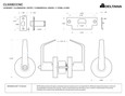 Deltana Deltana CL500ECCNC Commercial Entry Interchangeable Core Grade 2, Clarendon Lever Less Cylinder DEL-CL500ECCNC