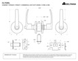 Deltana Deltana CL702EL Commercial Privacy Light Duty Grade 2, Straight Lever DEL-CL702EL