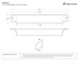Deltana Deltana SHP70 Rectangular Shell Pull 7" DEL-SHP70