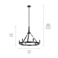 Kichler 52420 - Emmala 24" 6-Light Medium-Size 1-Tier Chandelier