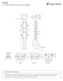 Deltana Deltana FPG6 6" Surface Bolt with Off-Set, Heavy-Duty DEL-FPG6