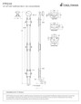 Deltana Deltana FPG18 18" Surface Bolt with Off-Set, Heavy-Duty DEL-FPG18