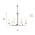 Kichler 52481 - Truby 38" 9-Light 1-Tier Large Chandelier