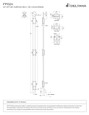 Deltana Deltana FPG24 24" Surface Bolt with Off-Set, Heavy-Duty DEL-FPG24