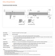 LCN 4642 mounting details diagram - top jamb push-side installation showing standard mount and flush ceiling mount dimensions, butt hinge clearance, reveal requirements, head frame minimum, and installation notes