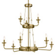 Kichler 52452 - Vetivene 40" 9-Light 2-Tier Chandelier