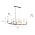 Kichler 52453 - Vetivene 46.5" 8-Light Linear_Chandelier