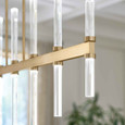 Kichler 52670 - Sycara 14-Light LED Linear Chandelier