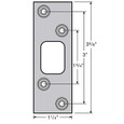 Kwikset KWI-83222 3-5/8" Square Deadbolt Strike Kwikset KWI-83222 3-5/8" Square Deadbolt Strike