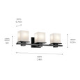 Kichler 45151 - Tully 24" 3-Light 3-Arm Bath/Vanity_Light