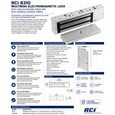 RCI 8310 MultiMag Electromagnetic Lock with 1500 Lb Holding Force and Auto-Sensing 12/24VDC Power