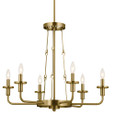 Kichler 52451 - Vetivene 29" 6-Light Medium-Size 1-Tier Chandelier