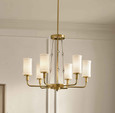 Kichler 52451 - Vetivene 29" 6-Light Medium-Size 1-Tier Chandelier