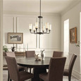 Kichler 52451 - Vetivene 29" 6-Light Medium-Size 1-Tier Chandelier