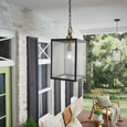 Kichler 59008 - Lahden 17.25" 1-Light Outdoor Convertible_Pendant_Light/Semi-Flush_Light
