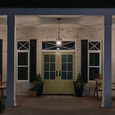 Kichler 59008 - Lahden 17.25" 1-Light Outdoor Convertible_Pendant_Light/Semi-Flush_Light