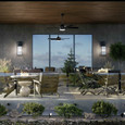 Kichler 59009 - Lahden 26" 3-Light Outdoor Large Wall_Light
