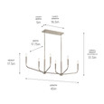 Kichler 52721 - Madden 6-Light Linear_Chandelier