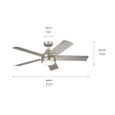 Kichler 310075 - Tide 52" LED Ceiling_Fan