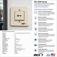 RCI 909 Series Flush Mount Momentary Rocker Switch 250VAC 10A with Beige Finish