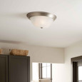 Kichler 8110 - 15.25" 3-Light Flush_Mount_Light