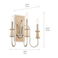 Kichler 52473 - Karthe 14" 3-Light Wall_Sconce
