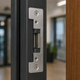 RCI Electric Strike Faceplate 1-1/4" x 6-7/8" Round Corners for 4 and 7 Series Satin Stainless Steel