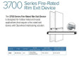 Adams Rite 3700 (Fire Rated) - 42" Narrow Stile Starwheel Rim Exit Device for Wood and Hollow Metal Doors