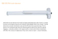 Copy of Von Duprin 99 Series - 3 ft Grooved Case Wide Stile Rim Exit Device