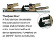 Von Duprin 98 Series - 4 ft Smooth Case Wide Stile Rim Exit Device