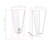 Z-Lite 3043-1SS-MGLD Line Drawing