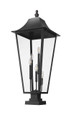 Z-Lite 5008PHXXLS-SQPM Gannon Collection 5-Light Outdoor Pier Mounted Light Fixture