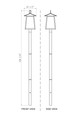 Z-Lite 5015PHXLR-5009P96 Rainer Collection 5-Light Outdoor Post Mounted Light Fixture