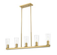 Z-Lite 826-5L Titus Collection 5-Light Linear Chandelier