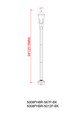 Z-Lite 5008PHBR-5012P Gannon Collection 3-Light Outdoor Post Mounted Light Fixture