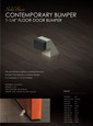 Deltana FDB125 Floor Door Bumper 1-1/4", Contemporary, Stainless Steel